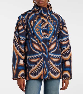 Reversible printed puffer jacket | Farm Rio