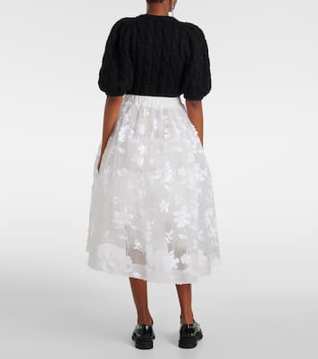 Midirock aus Tüll mit Pailletten | Simone Rocha