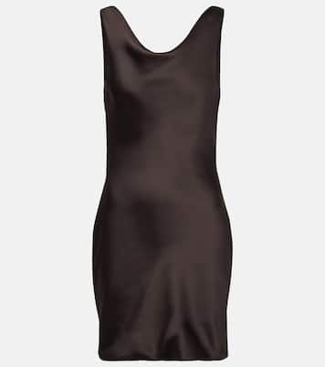 Maria crêpe satin minidress | Norma Kamali