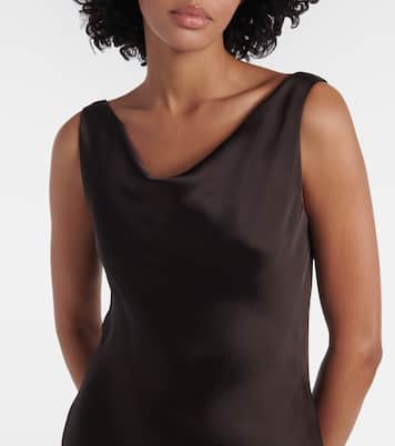 Maria crêpe satin minidress | Norma Kamali