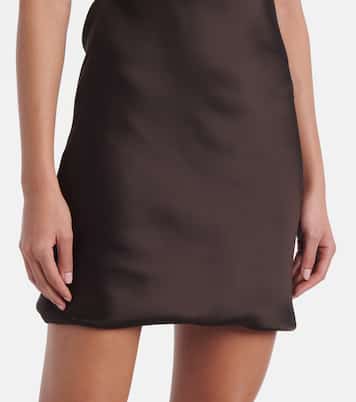 Maria crêpe satin minidress | Norma Kamali