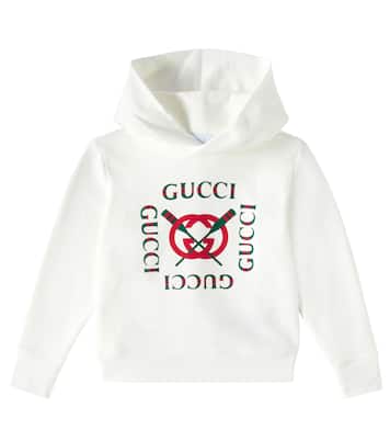 Felpa in cotone con logo e cappuccio | Gucci Kids