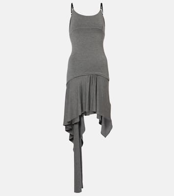Asymmetric jersey minidress | The Attico