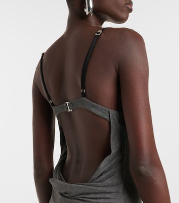 Asymmetric jersey minidress | The Attico