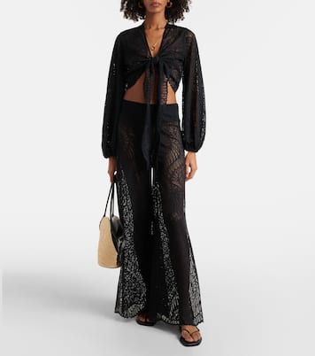 Pantalon ample Paloma à taille haute | Alexandra Miro