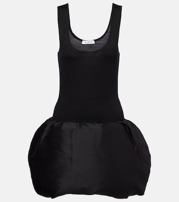 Down-paneled wool-blend minidress | Alaïa
