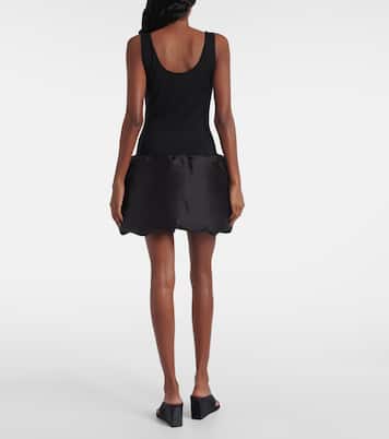 Down-paneled wool-blend minidress | Alaïa