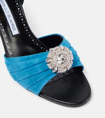 Pumps Ansak 90 in suede  | Manolo Blahnik