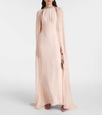 Abito lungo in chiffon di seta | Roland Mouret