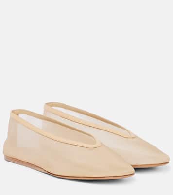 Ballerine Luna in mesh con pelle | Le Monde Béryl
