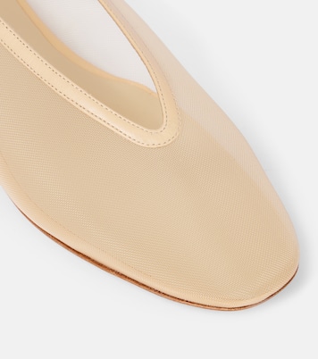 Ballerine Luna in mesh con pelle | Le Monde Béryl