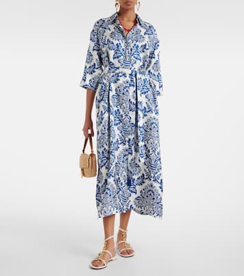 Abito midi Camelia in seta con stampa | 'S Max Mara