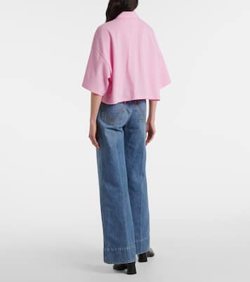 Polo cropped de algodón | Bottega Veneta