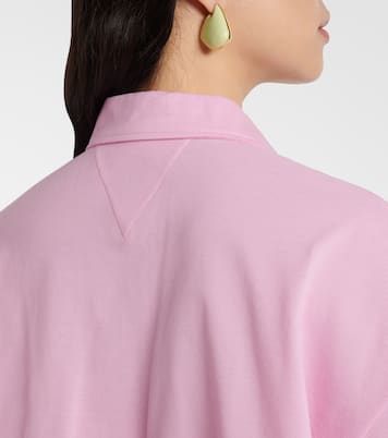 Polo cropped de algodón | Bottega Veneta