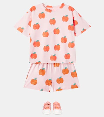 Apples printed cotton T-shirt | Tinycottons