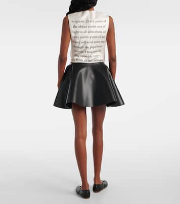 Minirock Circle aus Leder | JW Anderson