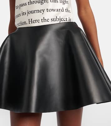 Minirock Circle aus Leder | JW Anderson
