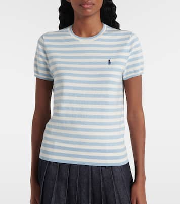 T-shirt in misto cotone a coste | Polo Ralph Lauren