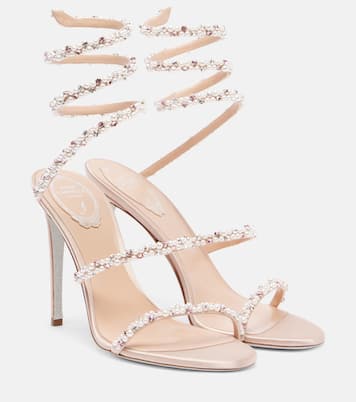 Cleo 105 embellished satin sandals | Rene Caovilla
