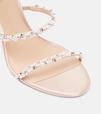 Cleo 105 embellished satin sandals | Rene Caovilla