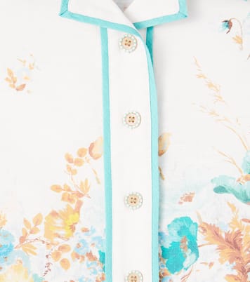 Camicia Scarborough in cotone con stampa floreale | Zimmermann Kids