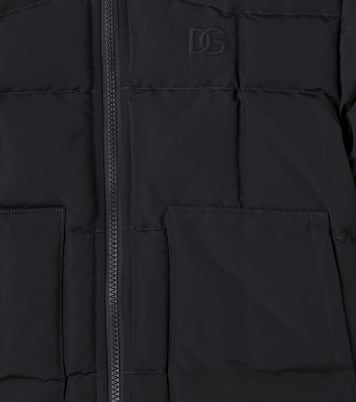 Cotton-blend down jacket | Dolce&Gabbana Kids