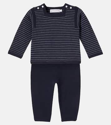 Baby Joe striped wool sweater and pants set | Bonpoint