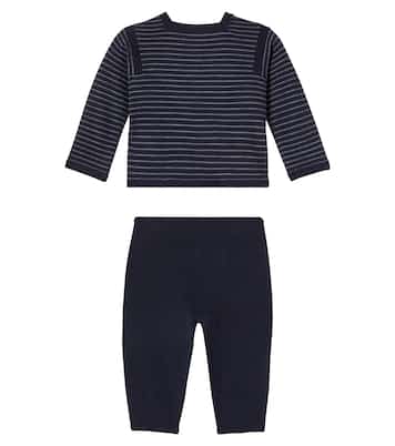 Baby Joe striped wool sweater and pants set | Bonpoint