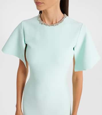 Embellished crêpe cocktail dress | McQueen
