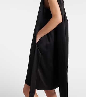 Cocoon deconstructed satin minidress | Toteme