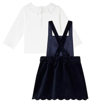 Baby Set aus Longsleeve und Kleid aus Baumwolle | Chloé Kids