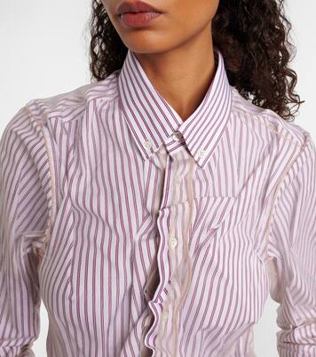 Chemise rayée en coton | Maison Margiela