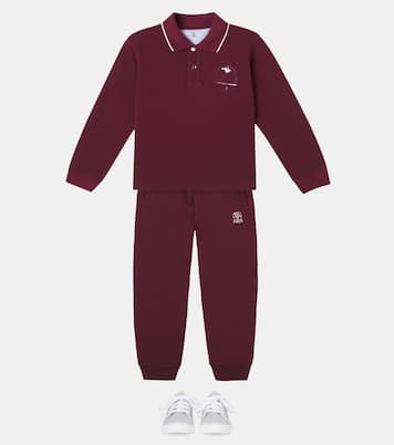 Logo cotton piqué polo shirt | Brunello Cucinelli Kids