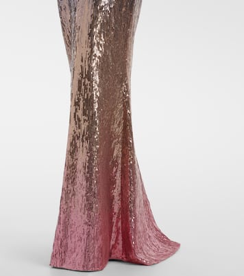 Ombré sequined belted gown | Elie Saab