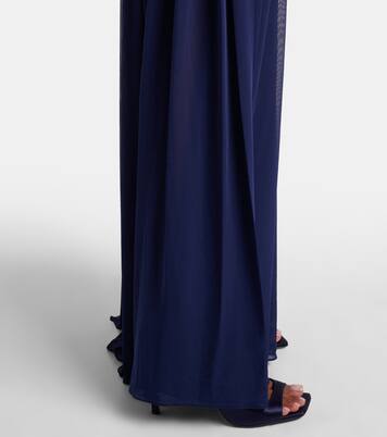 Vestido de fiesta Orion fruncido con halter | Christopher Esber