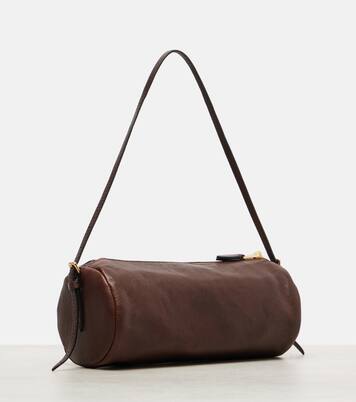 Logo leather shoulder bag | Miu Miu