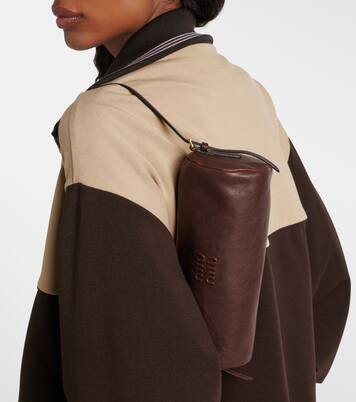 Logo leather shoulder bag | Miu Miu