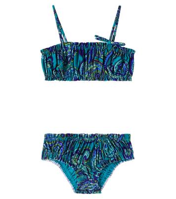 Paisley ruched bikini | Zimmermann Kids