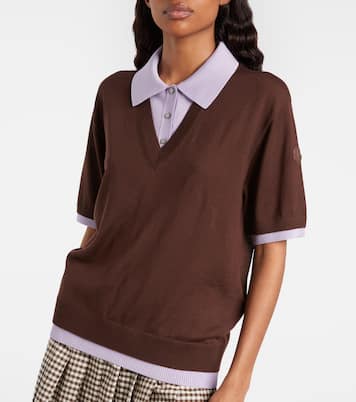 Virgin wool polo shirt | Moncler