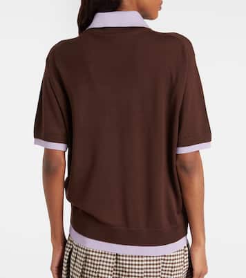 Virgin wool polo shirt | Moncler