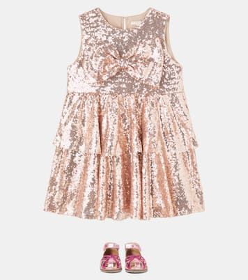 Abito Rosie con paillettes e fiocco | Konges Sløjd