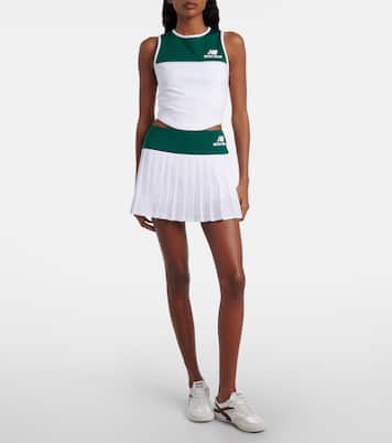 x New Balance pleated jersey miniskirt | Miu Miu