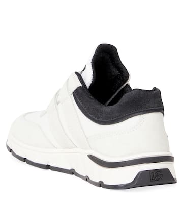 DG suede-trimmed sneakers | Dolce&Gabbana Kids