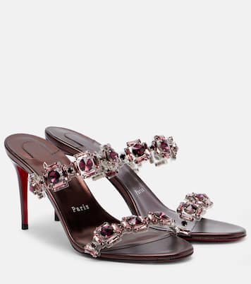 Just Jewel 85 embellished mules | Christian Louboutin