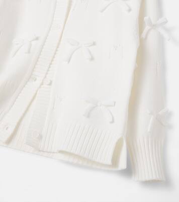 Bow-detail cardigan | Monnalisa