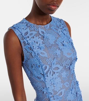 Asymmetric floral embroidered cocktail dress | Oscar de la Renta