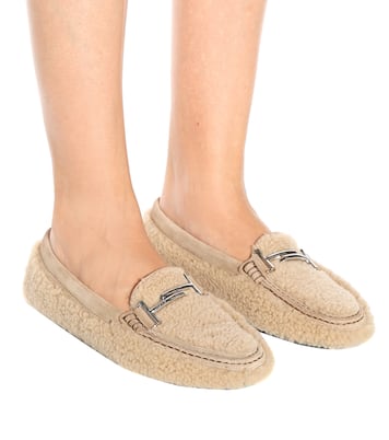 Double T shearling loafers | Tod's