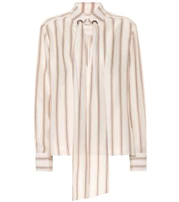 Striped silk satin blouse | Chloé