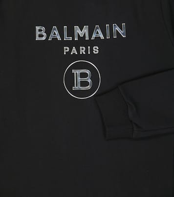 Sweatshirt-Kleid aus Baumwolle | Balmain Kids