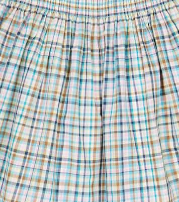 Nouméa checked cotton skirt | Bonpoint